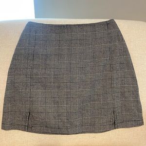 Plaid mini skirt size small